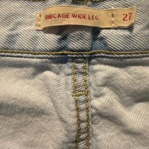 Levi's Light Blue Ribcage Wide Leg Jeans